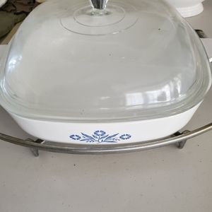 💯VINTAGE💯 3PC 11 IN. CORNFLOWER CORNINGWARE SET